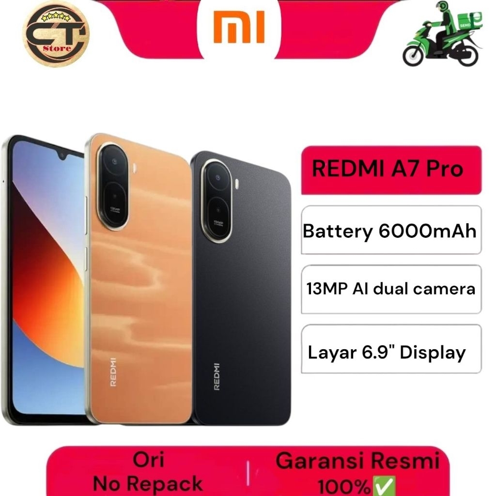 REDMI A7 Pro Terbaru Ram 4+4/128 | Baterai besar 6000mAh | Layar imersif 6.9" (bisa instant)