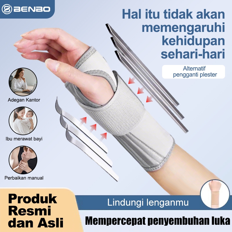 BENBO Penyangga Pergelangan Tangan-Brace Kaku untuk Keseleo, Cedera & Pemulihan Patah Tulang / Dapat