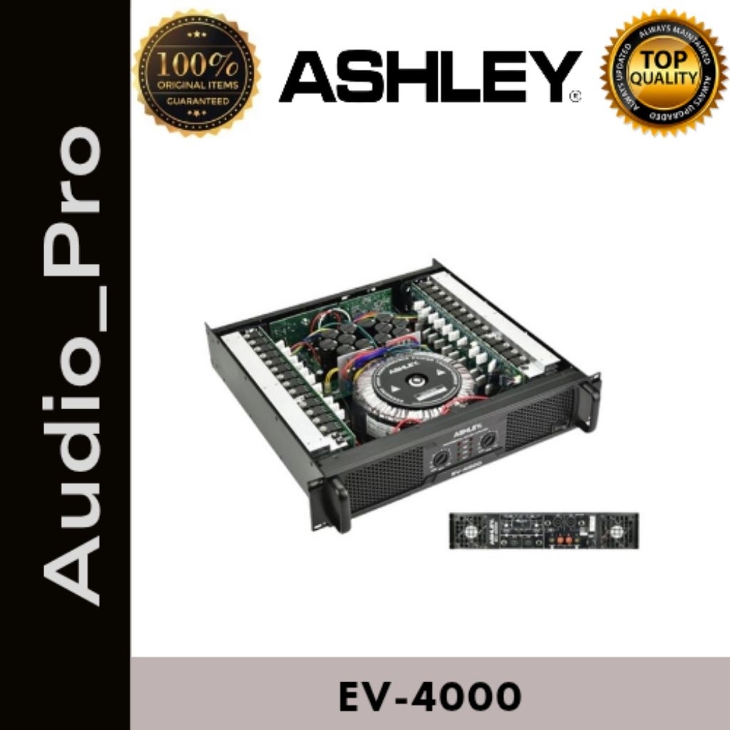 Power Ashley Class EV4000 Class H 2 x 1300 Watt Power Amplifier