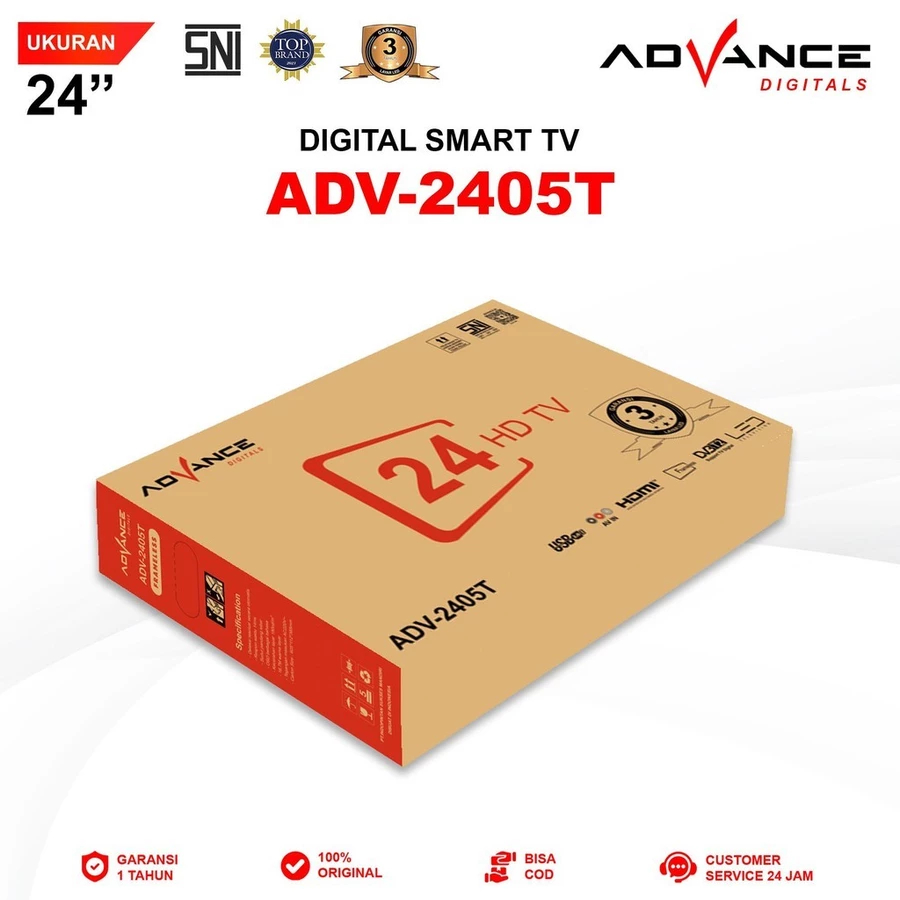 ADVANCE LED TV ADV 2450C ADV 2405T ADV 3209A Bluetooth Smart Android TV 24 Inch 32 Inch