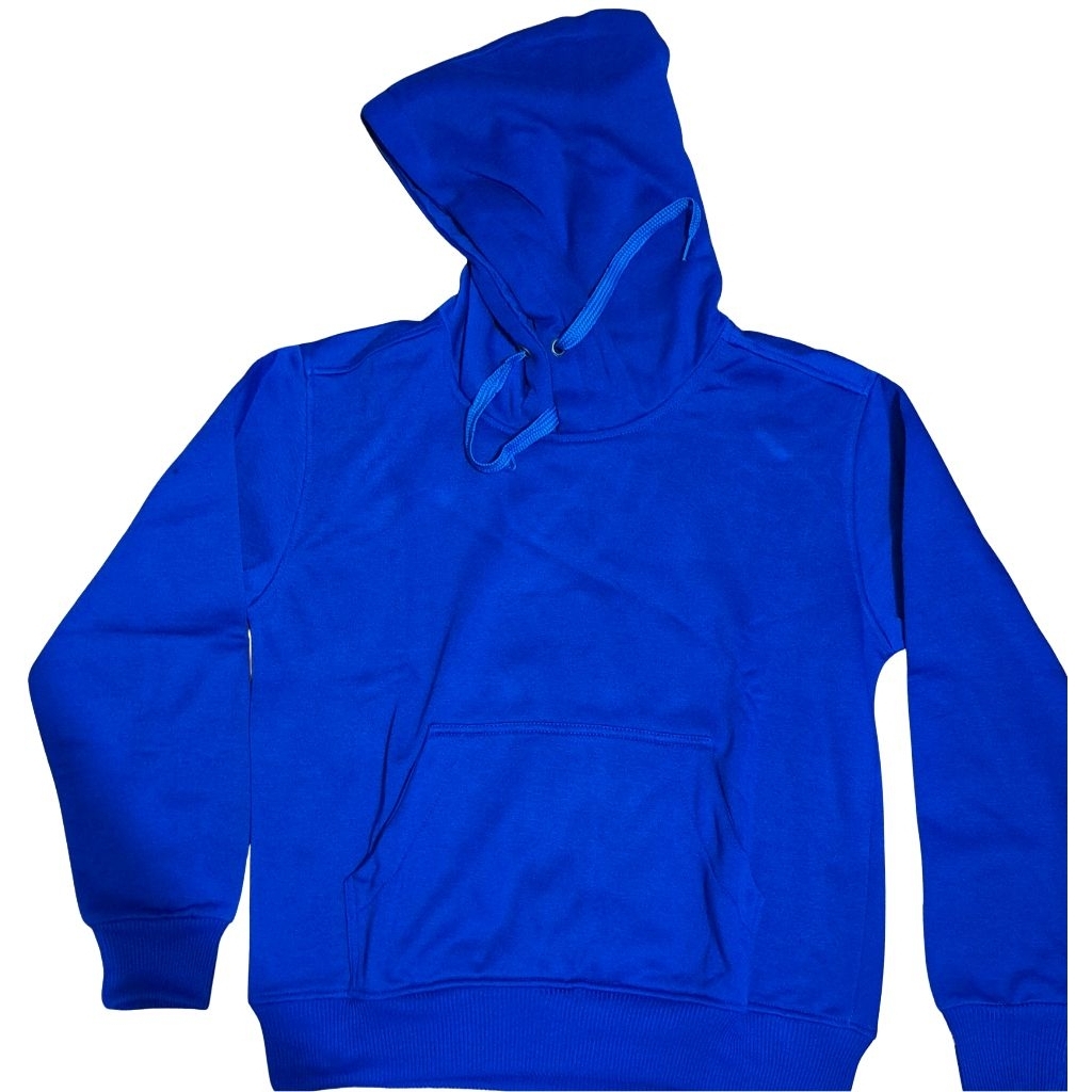 Hoodie Pria Polos Biru Elektrik Size M Jumper Sweater Second No Minus