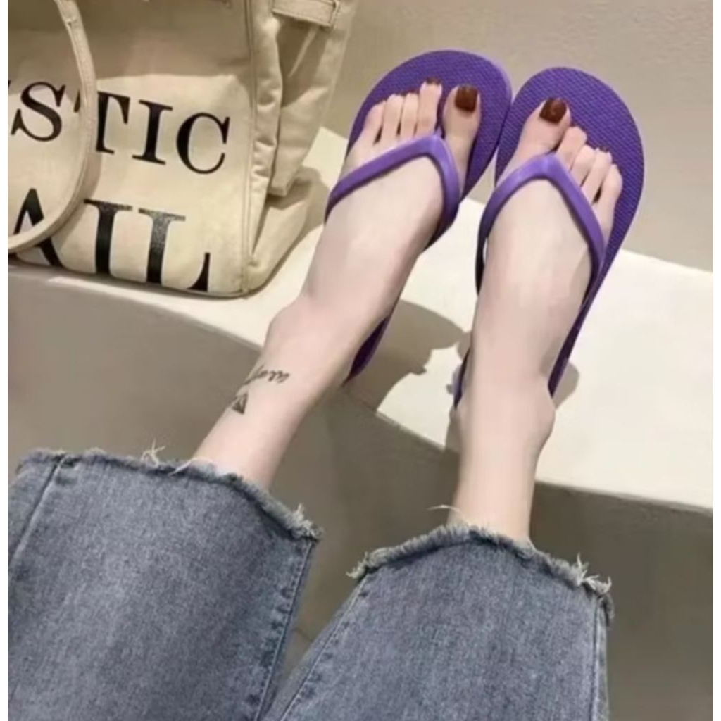 Sandal Jepit Wanita Dewasa | Sandal Wanita Dewasa Polos Nyaman Dipakai Sehari-hari