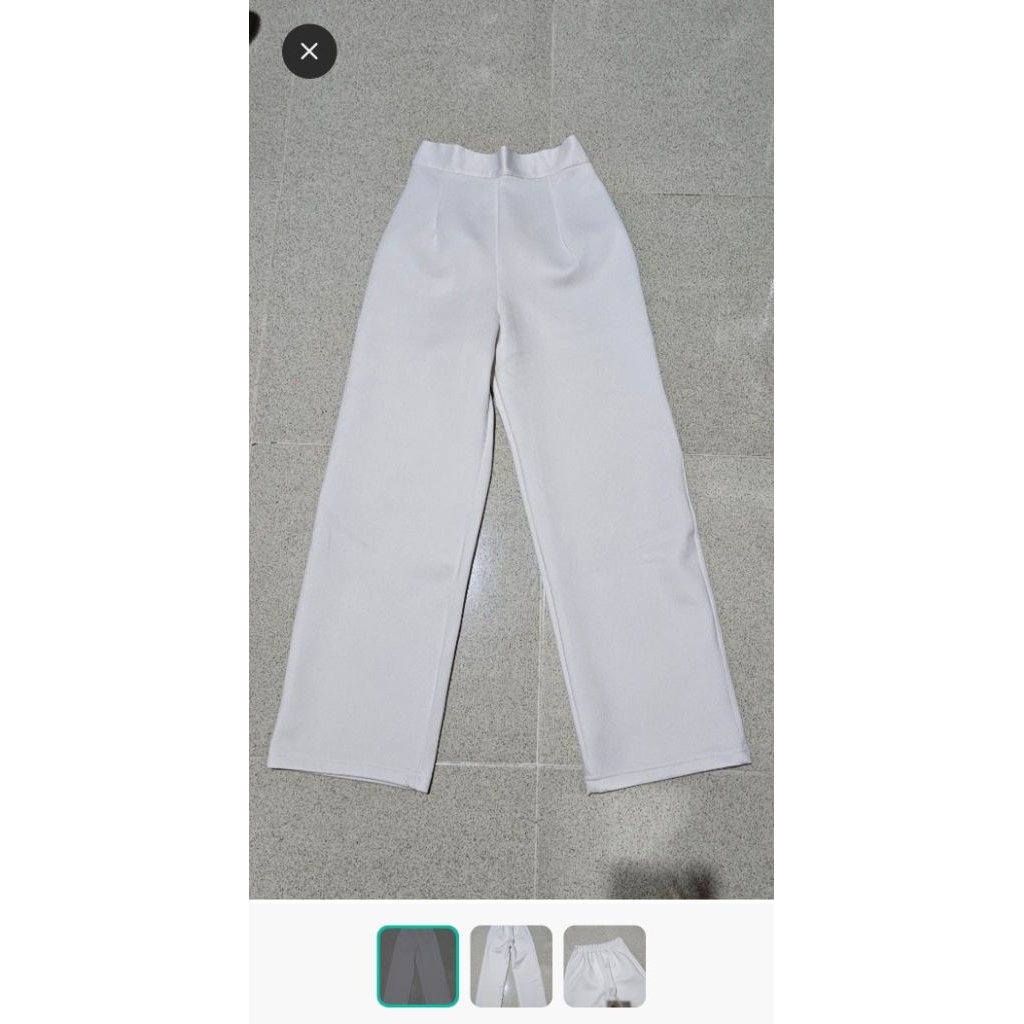 celana scuba putih