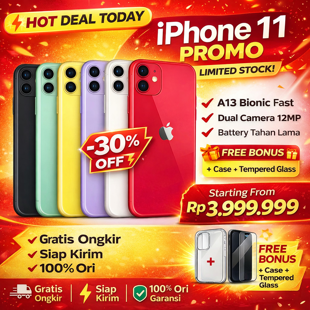 iPhone 11 Pro Max Second Ori 100% Normal Siap Pakai Harga Murah