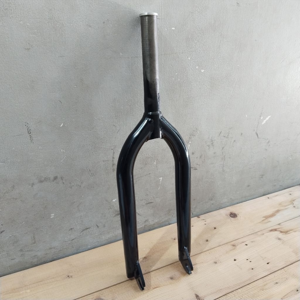 Fork bmx 20inch hitam besi top bolt alloy