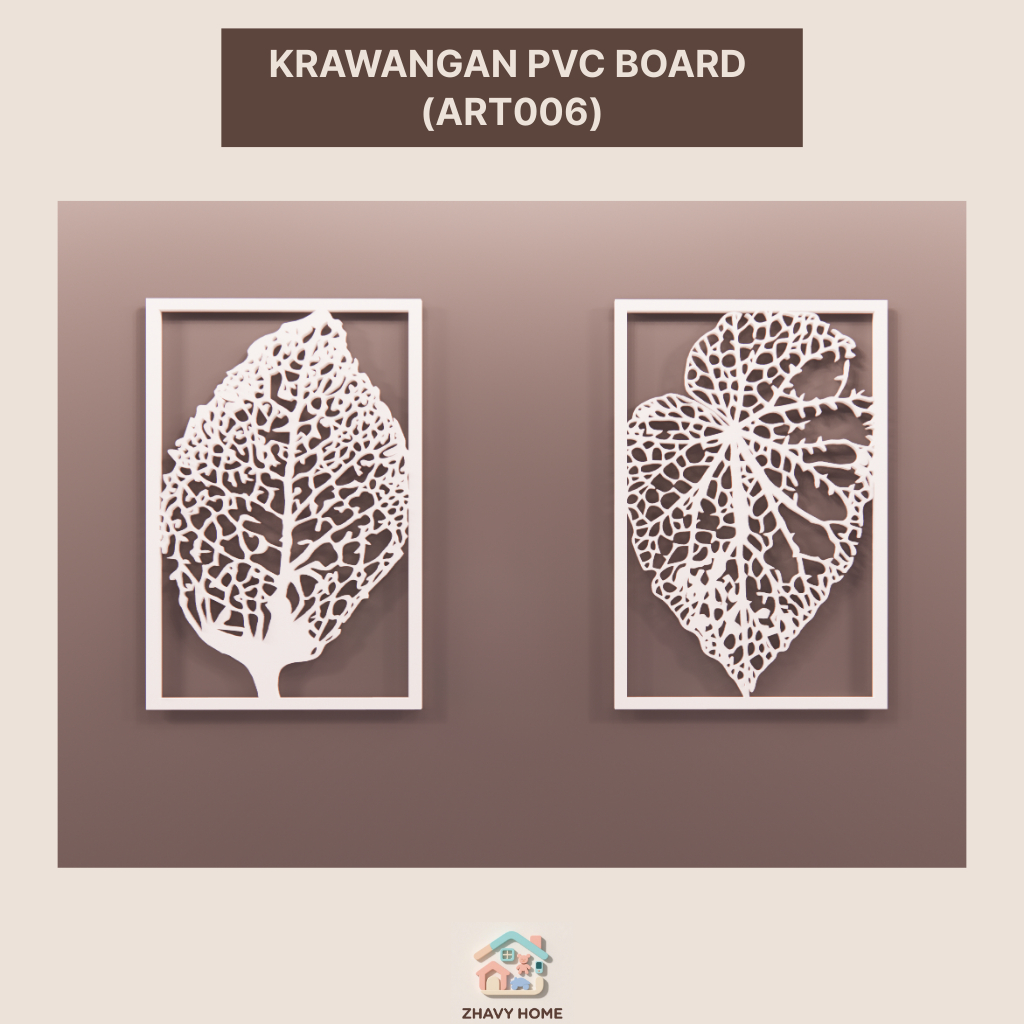 Krawangan PVC Board Motif (ART006) | Ornamen Dinding PVC Foam Board Minimalis