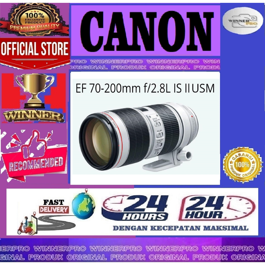 LENSA CANON EF 70-200mm F/2.8L IS II USM 70 200mm f2.8 l is ii usm