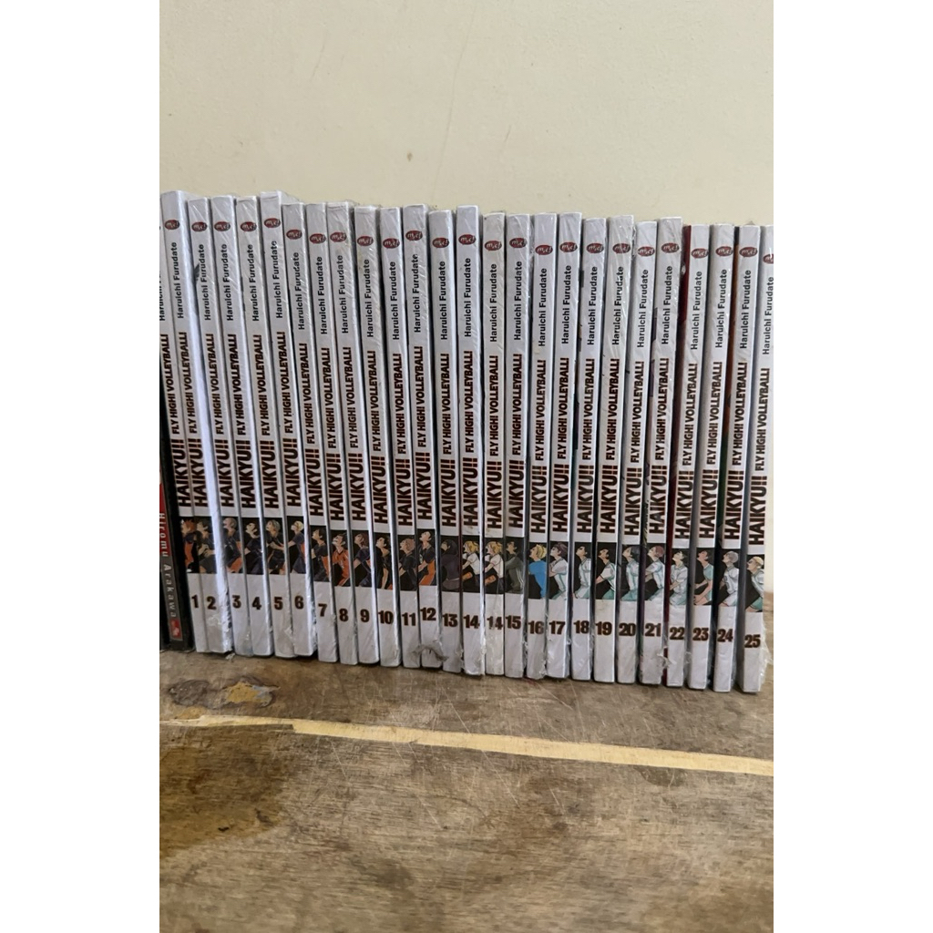 set komik Haikyuu Vol 1 - 25 SEALED ORI
