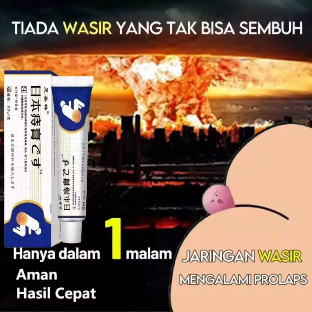 Salep wasir, salep wasir, krim wasir, salep wasir 20 gram, 100% produk asli, salep wasir herbal yang