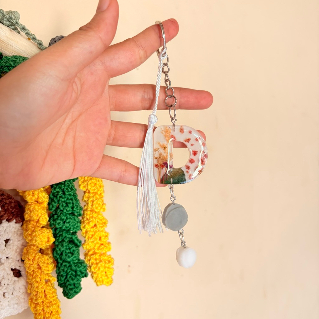 Resin initial D keychain