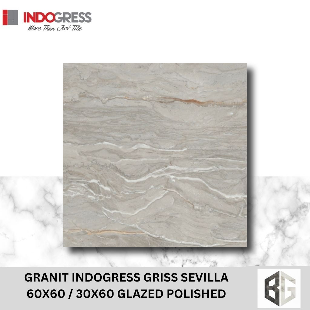 GRANIT INDOGRESS GRISS SEVILLA 60x60 / 30x60 Glazed Polished