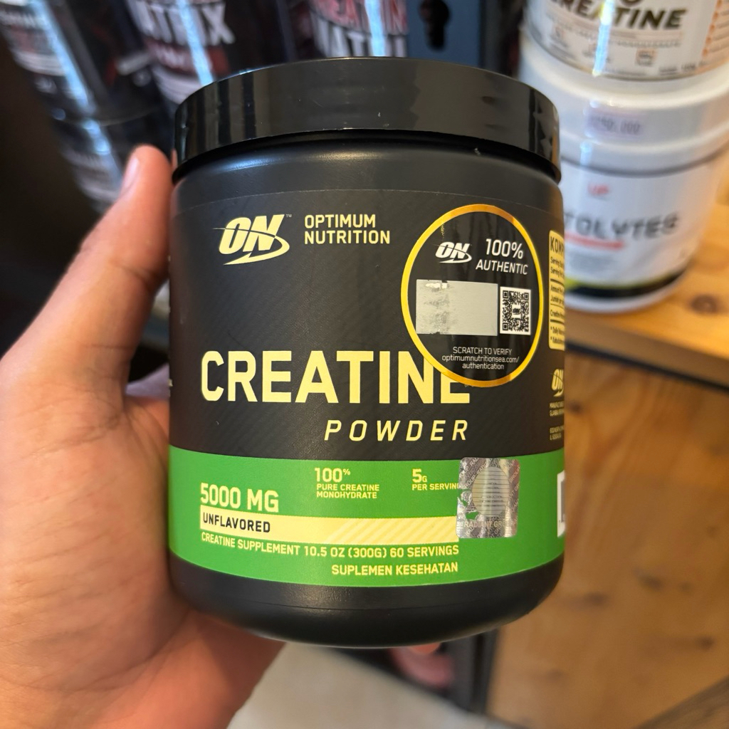 Optimum nutrition creatine monohydrate 300gr unflavored micronized creatine