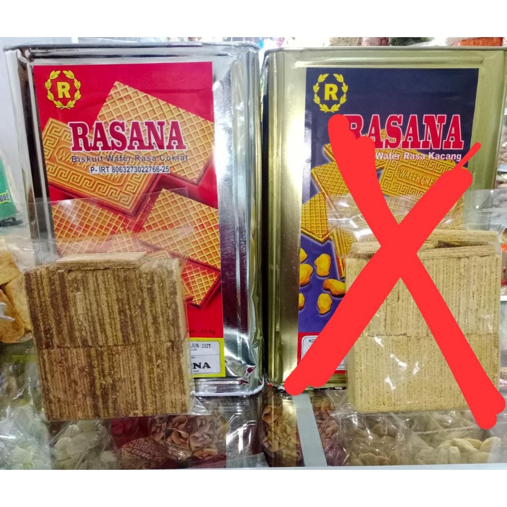 BISKUIT WAFER RASANA COKELAT 250GR, 500GR & 1KG - MAKANAN RINGAN SNACK CAMILAN