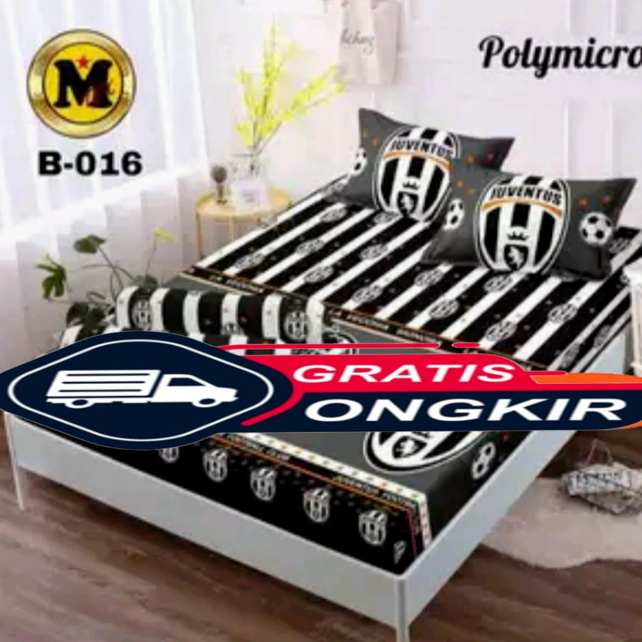 PROMO SPREI MOTIF BOLA 180X200/160X200/120X200 SEPERAI SET SARUNG BANTAL