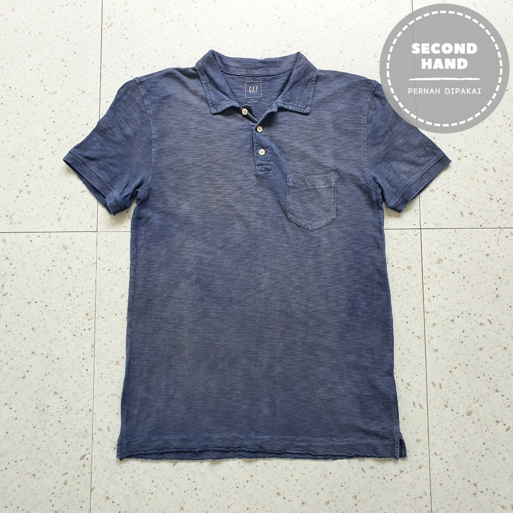 Baju Kaos Polo GAP / Size S - Lebar Dada 48 cm / Second Hand