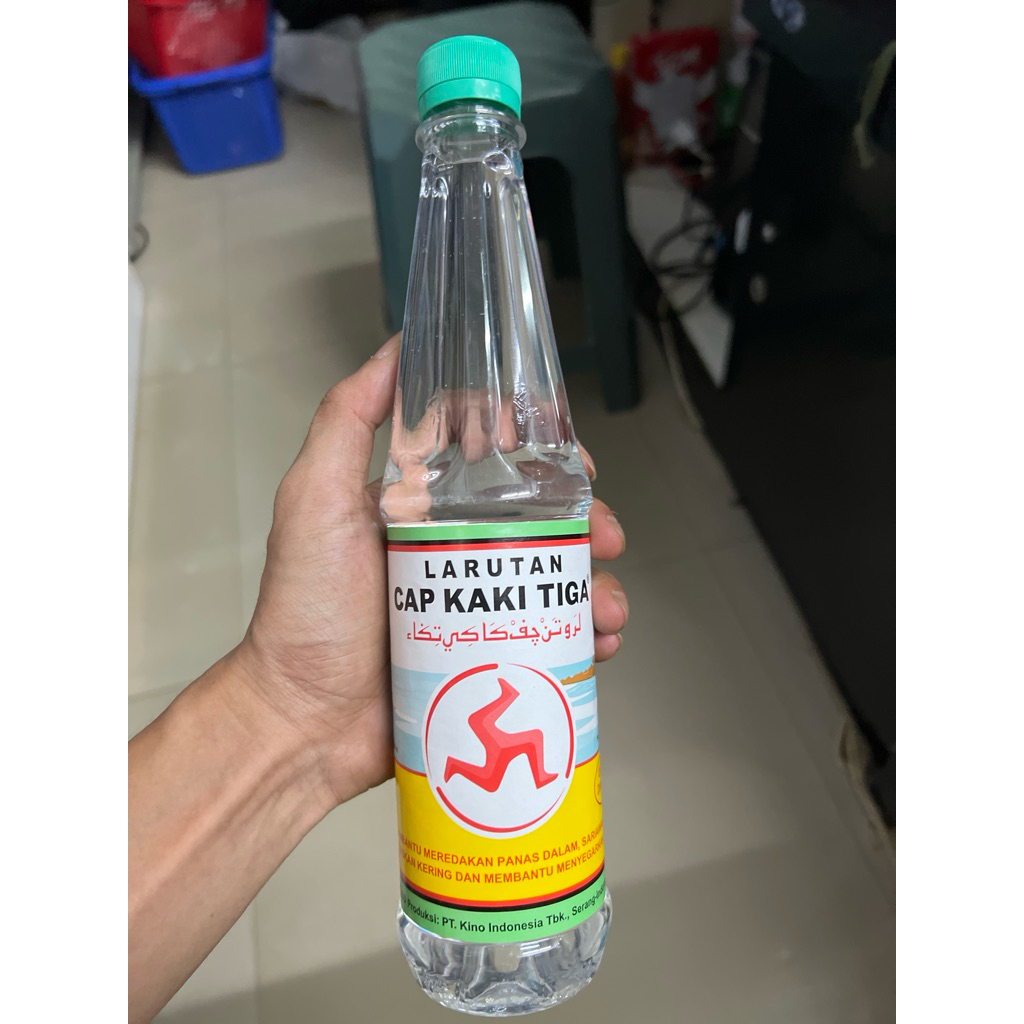 Larutan Cap Kaki Tiga 500ml 1 DUS ISI 24 - Meredakan Panas Dalam, Mengandung Mineral Alami, Cocok un