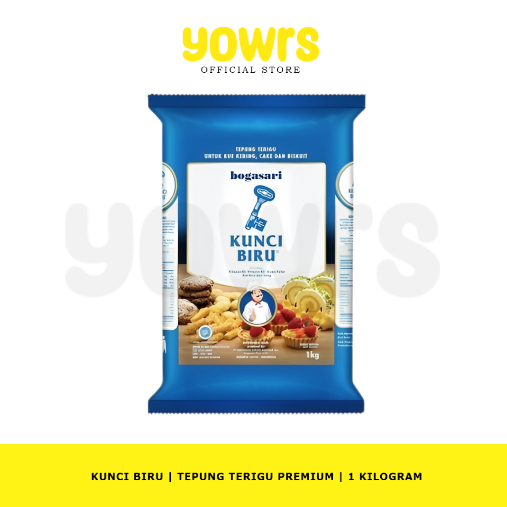 KUNCI BIRU Tepung Terigu 1000g | Tepung Terigu KUNCI BIRU 1000gr | KUNCI BIRU Tepung Terigu Premium 