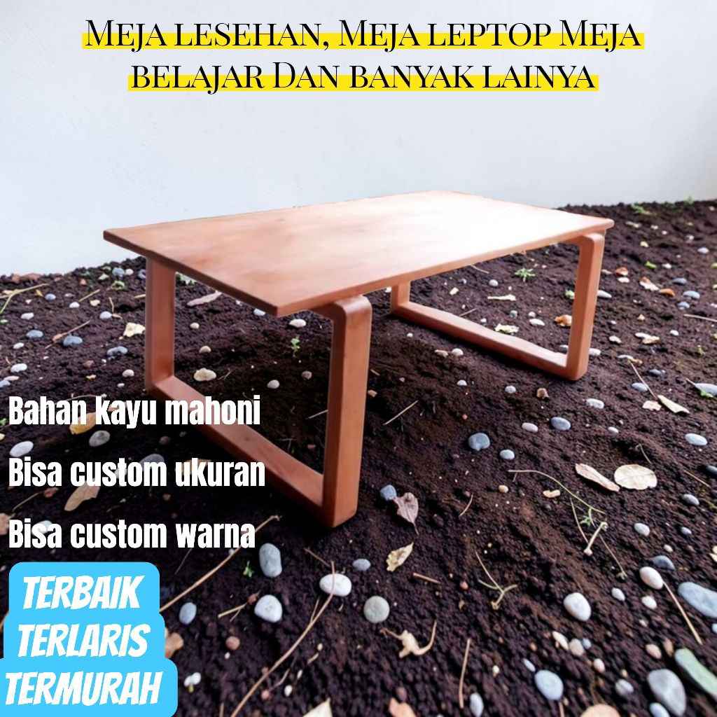Meja kayu  100x60x55 cm meja monitor meja laptop