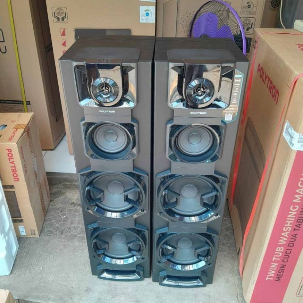 Promo cuci gudang Speaker aktif Polytron wizard original reall bonus 2pcs mic speaker Polytron PAS-8