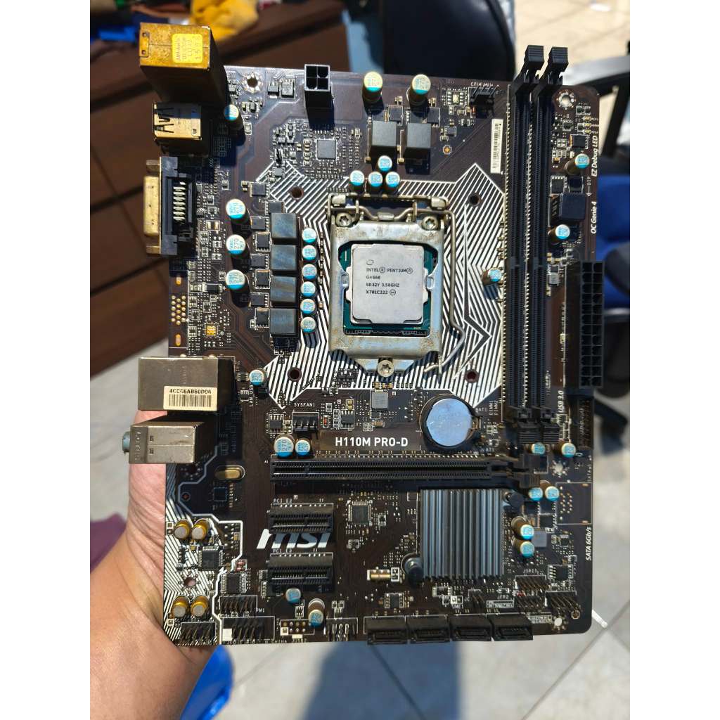 Motherboard MSI H110M dan Proci g4560