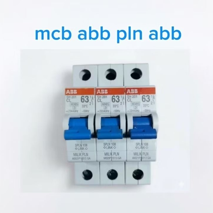 mcb abb 1pas tipe 201 50a 63a redy original dan siap kirim