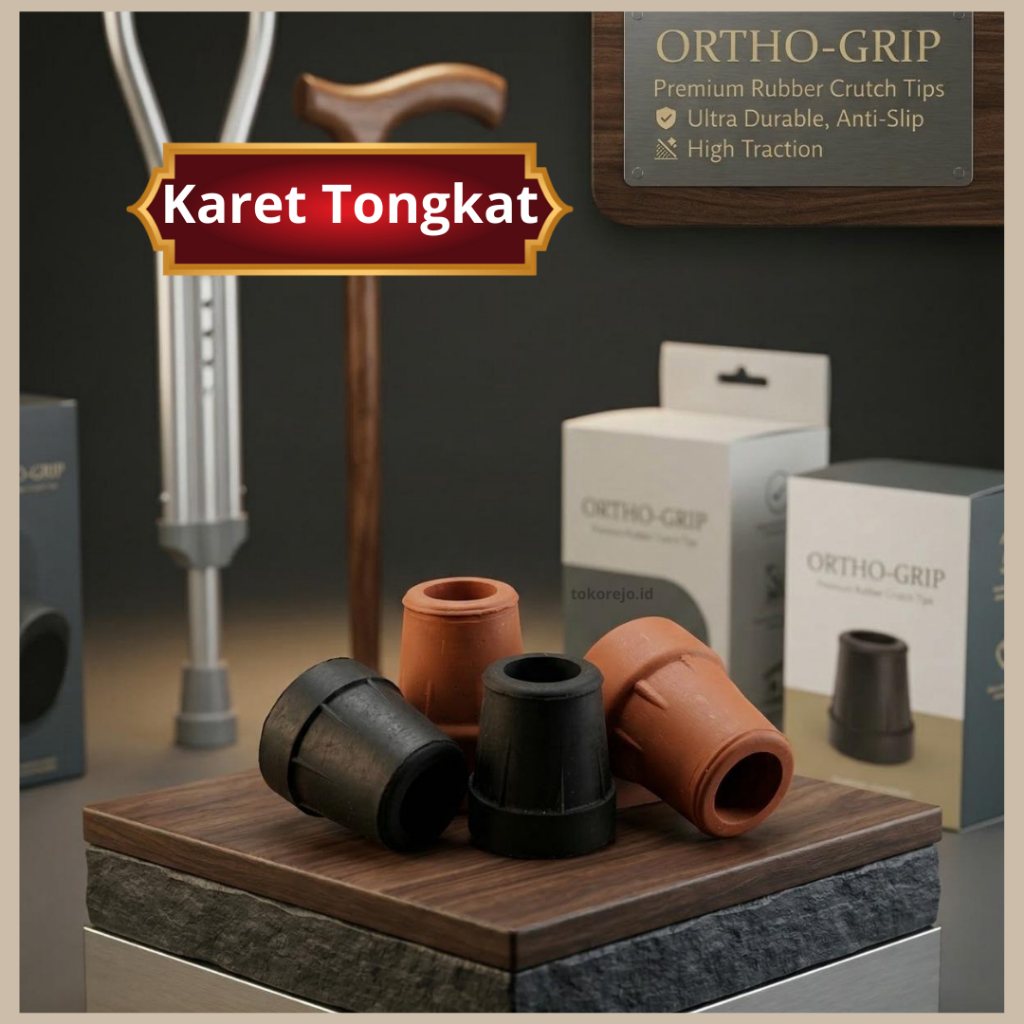 Karet Tongkat Ketiak / Alas Tongkat Kruk / Bawahan Tongkat Ketiak