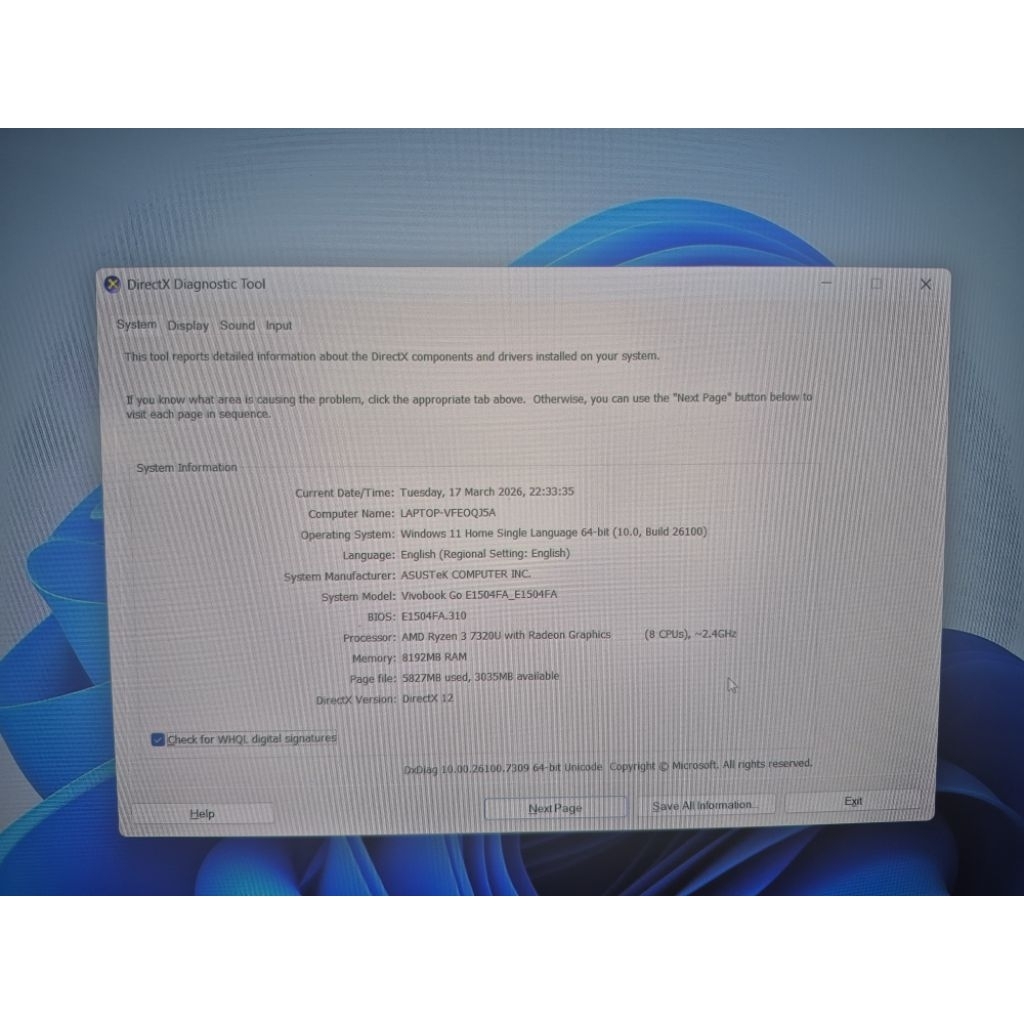 laptop asus vivobook go 15