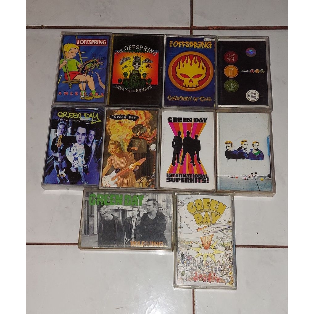 kaset pita ( THE OFFSPRING-Americana, Ixnay On The Hombre, Conspiracy Of One ) ( BLINK 182-Take Off 