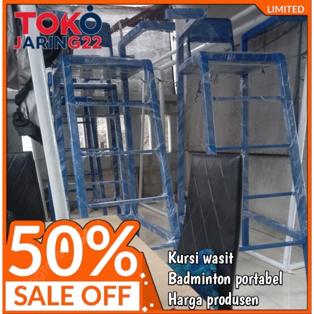 kursi wasit badminton (free papan score)