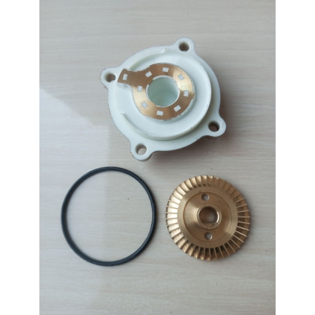 impeller+ tutup impeller+karet oring original Shimizu baru