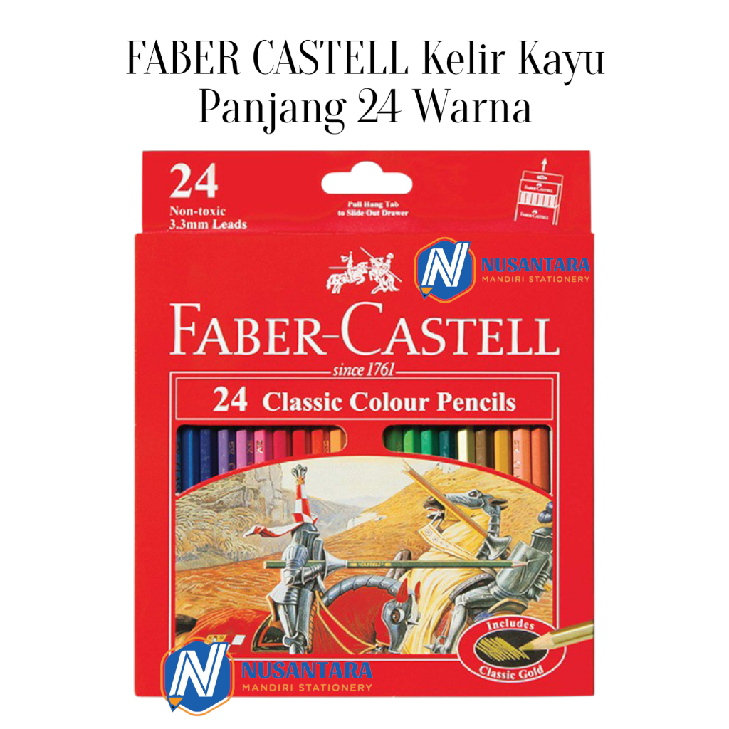 FABER CASTELL Kelir kayu 24 warna