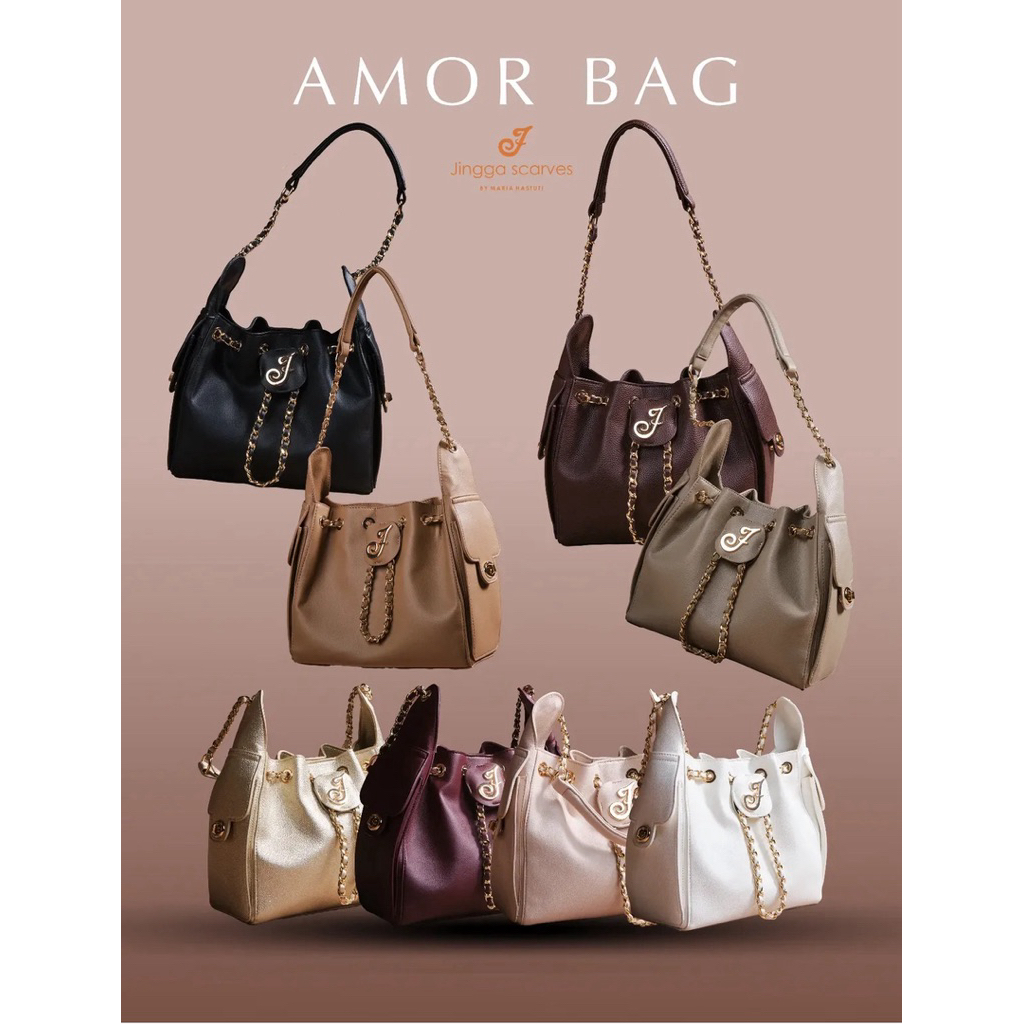 Amor medium bag jingga