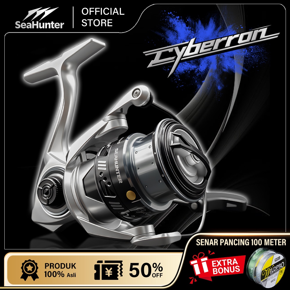 [OFFICIAL] SeaHunter Cyberron 3000 Power Handle Reel Pancing, 6+1 Ball Bearings, 5.2:1 Gear Ratio, C