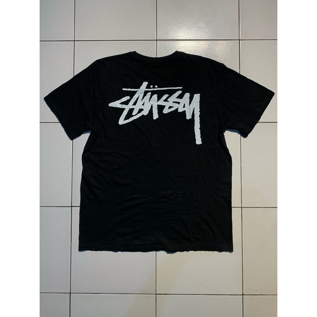 kaos hitam stussy second
