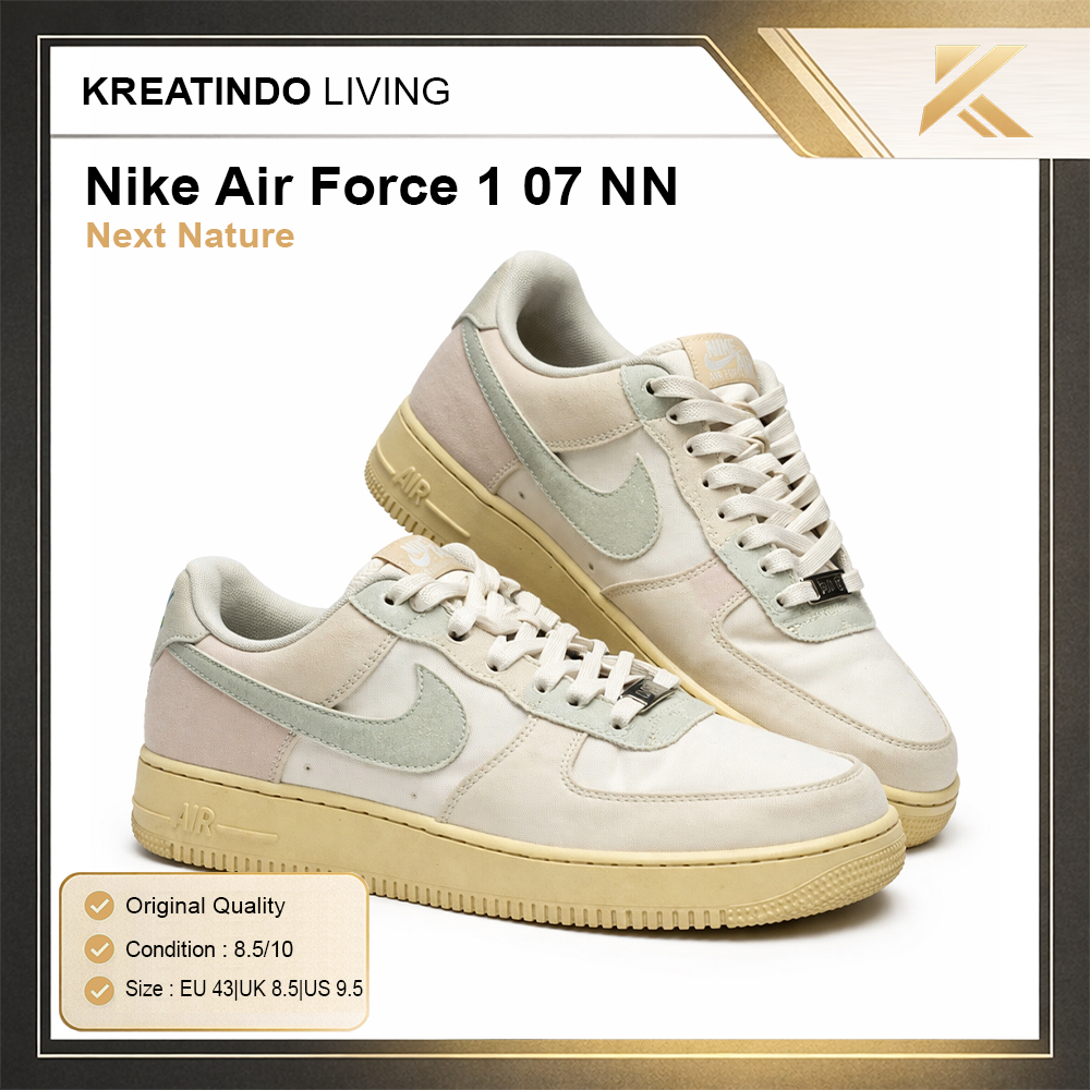 Nike Air Force 1 LX Next Nature Coconut Milk Second | Sneakers Pria Original Quality | EU 43 UK 8.5 