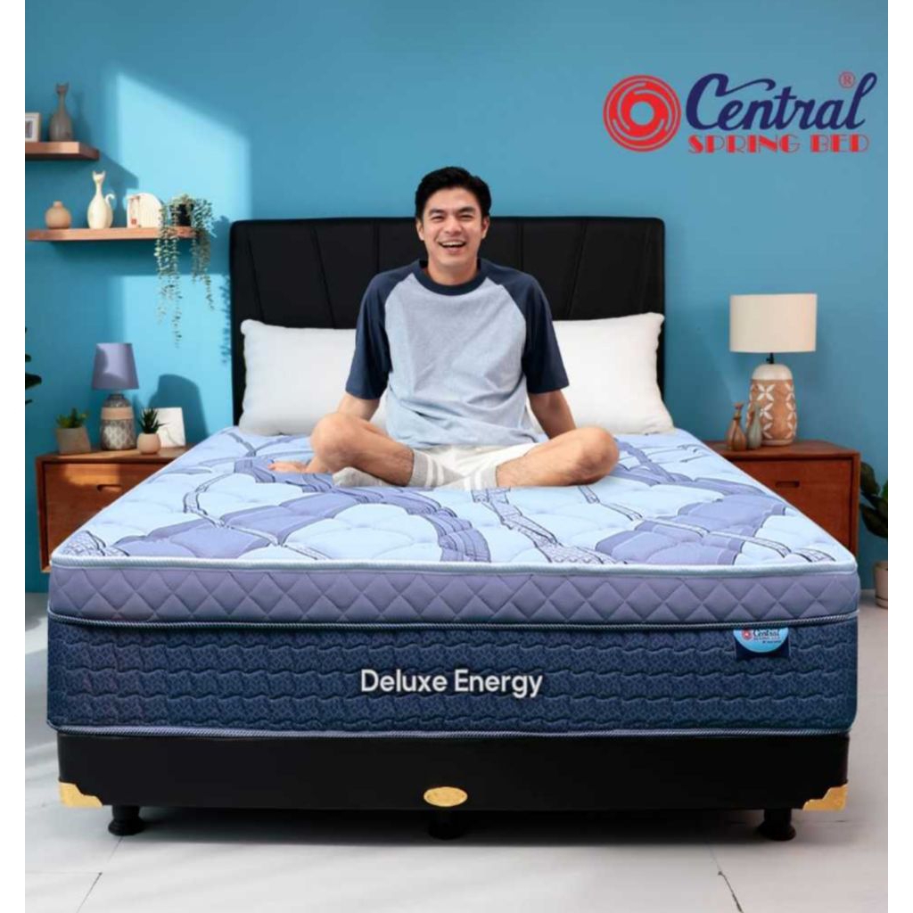 FREE BANTAL) Springbed Matras Kasur Merk Central Energy Orthopedic Tinggi 32cm PLUSHTOP