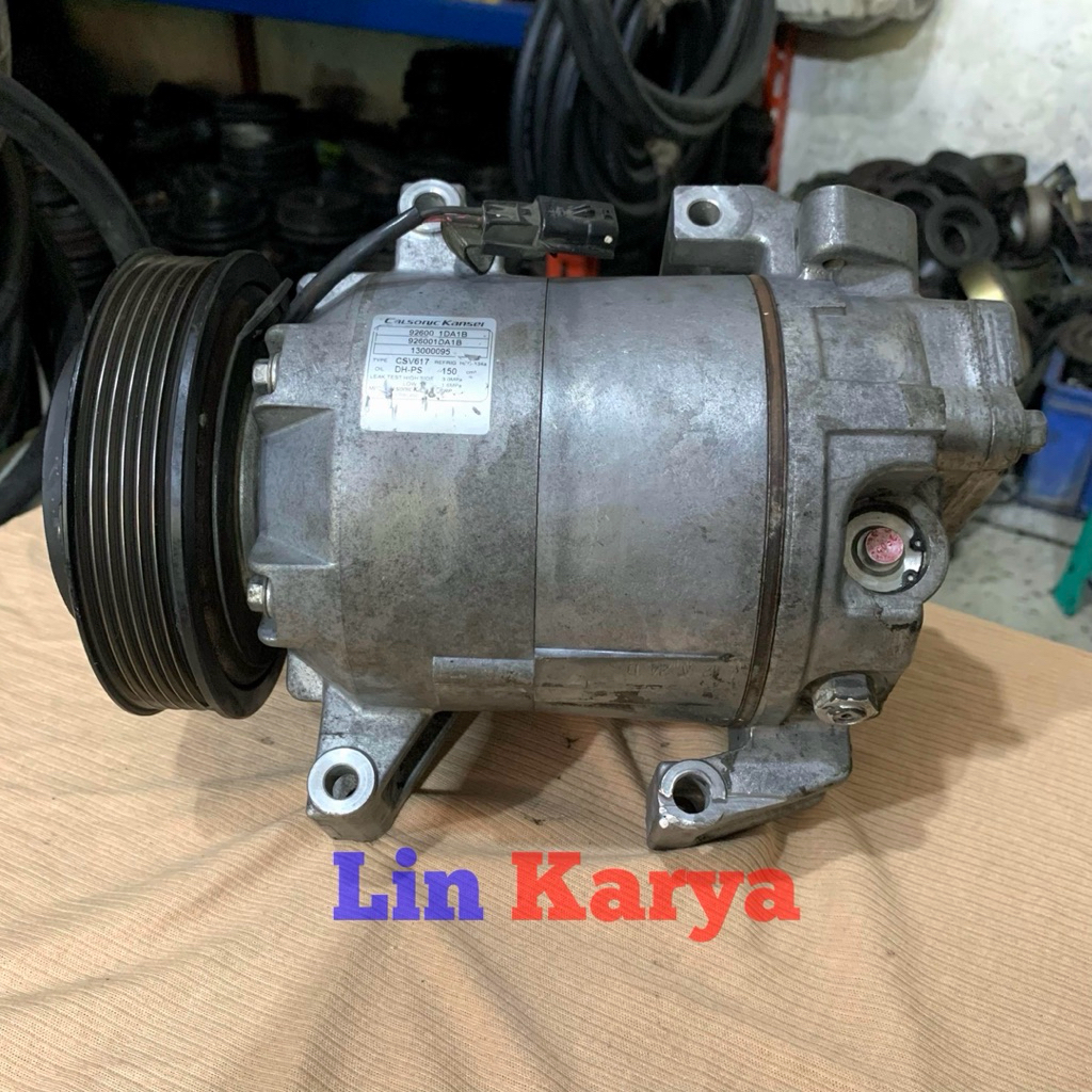 kompresor compressor ac nissan xtrail T31 2.5 2500cc calsonic original