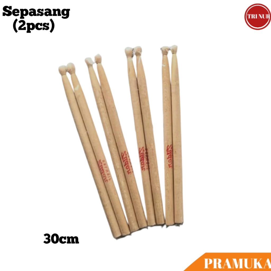 Stik Drum Band Anak Panjang 30cm / Stik Marching Band Kayu / Stik Drumband