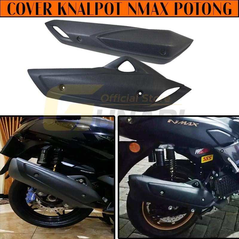 COVER TAMENG TUTUP KENALPOT KNALPOT N MAX NMAX OLD NMAX NEW AEROX NEW CONNECTED MODEL ORI YAMAHA POT