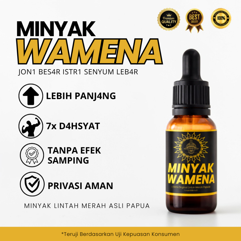 MINYAK WAMENA - MINYAK LINTAH ASLI PAPUA ORIGINAL MINYAK LINTAH PEMBESAR PERMANEN | MINYAK LINTAH AS