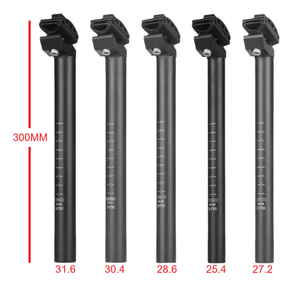 Tiang Sadel Sepeda Paduan Aluminium Tabung Sadel Sepeda Aksesoris MTB Double Track Tiang jok sepeda