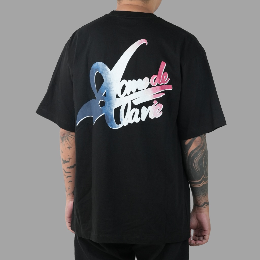 ADLV French Script Logo Black Tee