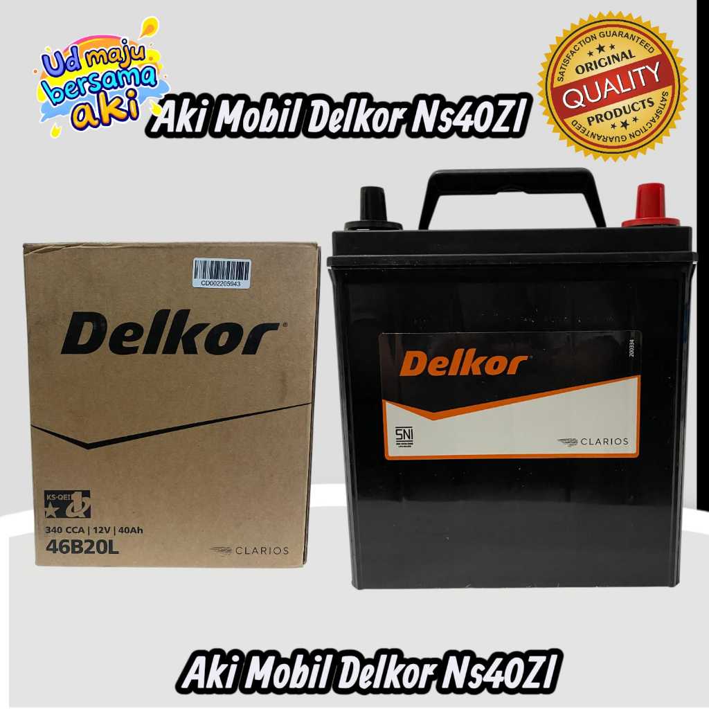 Aki Mobil DELKOR NS40ZL (40B19L) 12V 35Ah Aki Kering MF Aki mobil Calya, aki mobil  Sigra, aki mobil