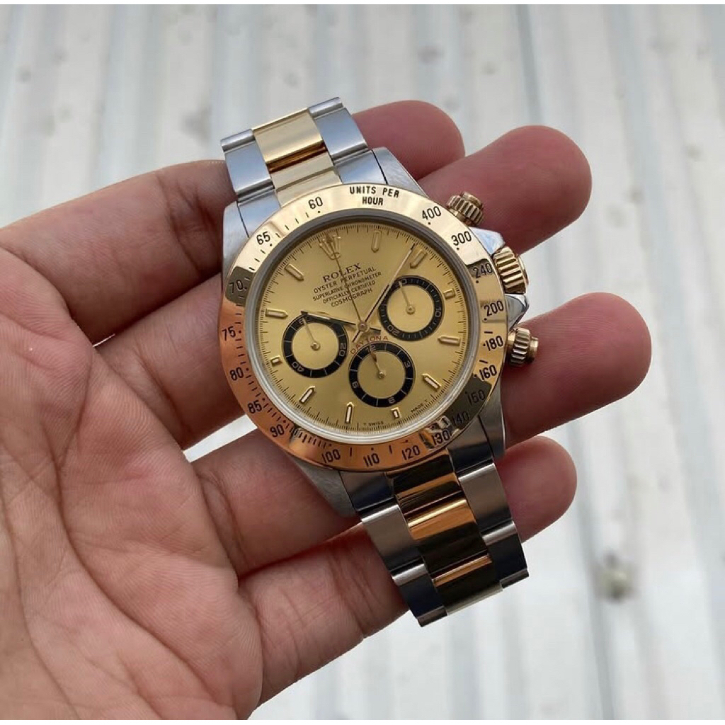 ROLEX DAYTONA *ZENITH* 16523 STEEL/18K AUTOMATIC ORIGINAL YEAR: 1996