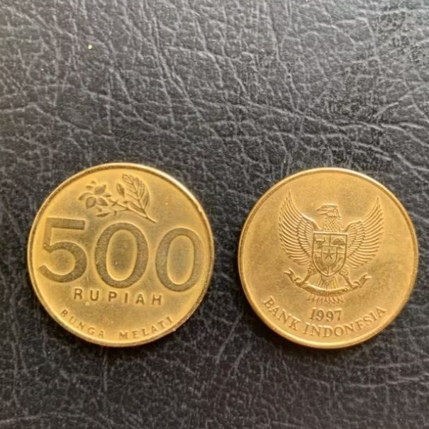 Koin Asli Indonesia 500 Melati Kecil Tahun 1997