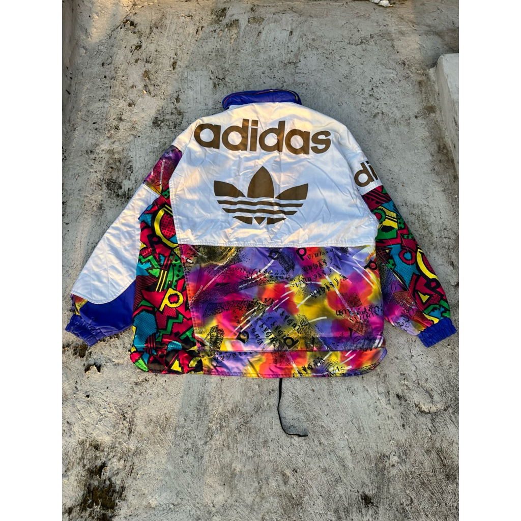 Vintage 90s Adidas Trefoil Jacket Big Logo