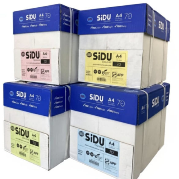 [DUS] Kertas HVS SIDU Colour A4 Warna Pink Hijau Kuning Biru