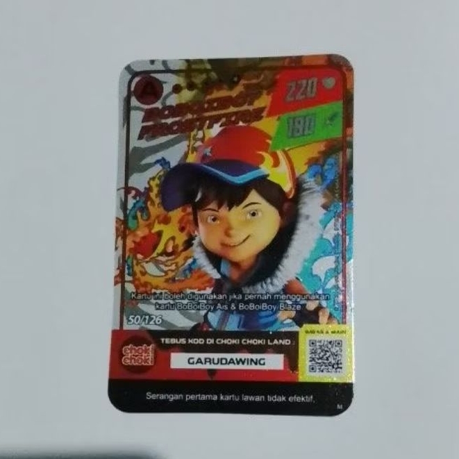 BOBOIBOY FROSTFIRE GARUDAWING Original Boboiboy Coki Coki Kartu Monsta Galaxy Card TGC (Trade Game C