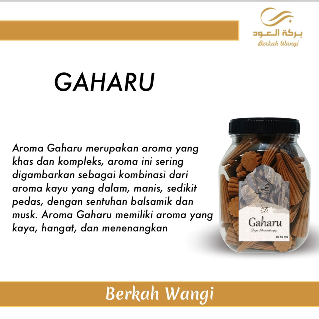 Dupa Bukhur kerucut Gaharu Toples Super Premium Aroma GAHARU Isi 50pcs Pengharum Ruangan Dan Aromate