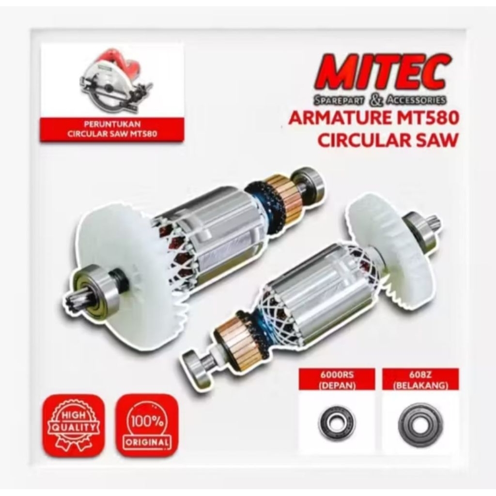 MITEC ARMATURE MT580 ANGKER MESIN GERGAJI KAYU MAKTEC MT580 MT583